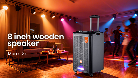 8 inch wooden speaker